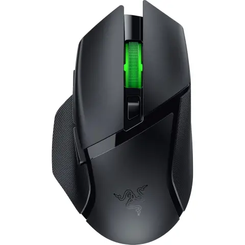 Razer Basilisk V3 X HyperSpeed - Kabellose Gaming-Maus (Ikonesche ergonomische Form mit 9 anpassbaren Bedienelementen, HyperSpeed Wireless, 5G Advanced 18K Optischer Sensor, Chroma RGB) Schwarz