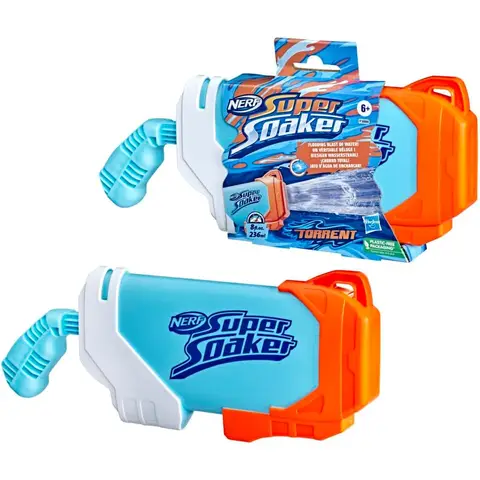 Nerf Super Soaker Torrent Wasserblaster, pumpe und feuere einen riesigen Wasserstrahl, Outdoor-Wasserschlachten, Mehrfarbig, Einheitsgröße, F3889