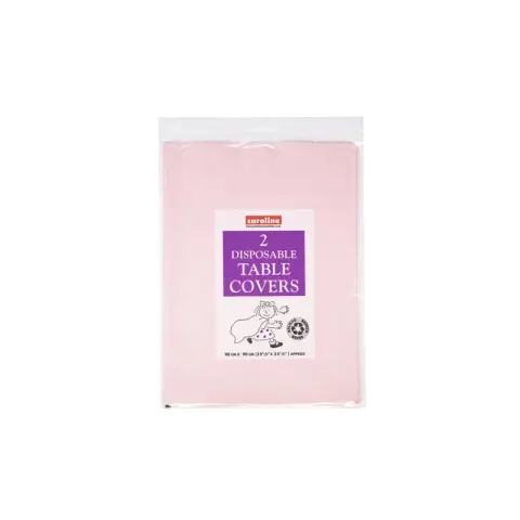 90cm Square Paper Tablecover Pink