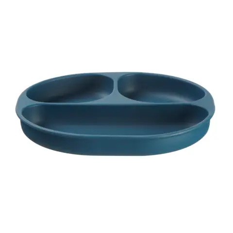 Vital Baby Nourish Silicone Suction Plate 4+ Months Moody Blue