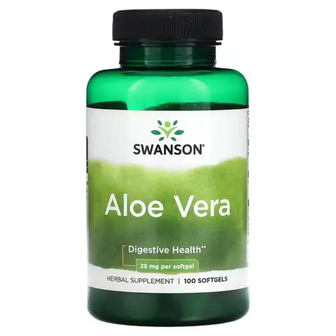 Swanson Aloe Vera Digestive Support 25mg Softgels - 100 Softgels