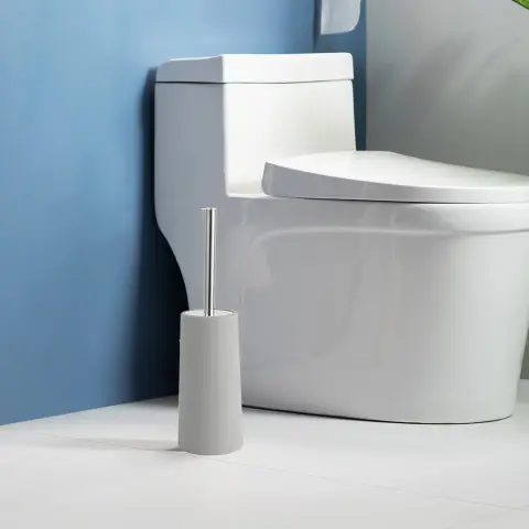 Ideal Home Stainless Steel Toilet Brush w/ Chrome Lid