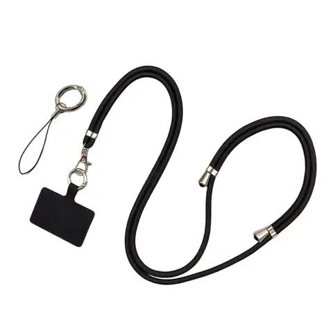Q7 Anti-theft Crossbody Phone Lanyard - 1.2M - Black