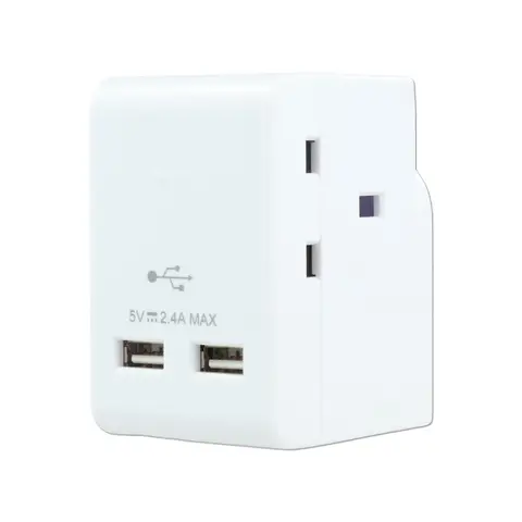 Morrisons 3 WAY ADAPTOR PLUG WITH USB