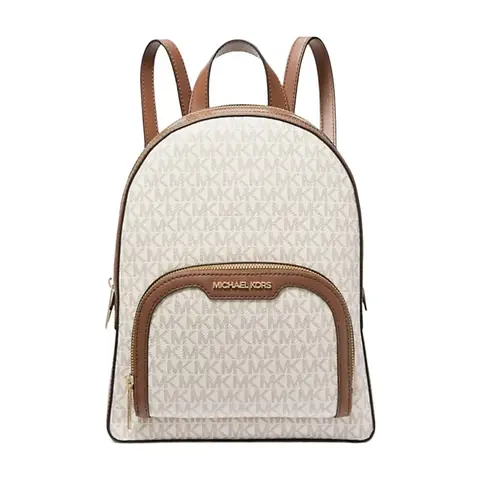 MICHAEL KORS JAYCEE Sac à dos Logo Moyen - Vanille