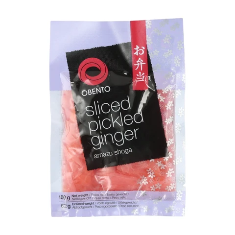 Obento Japanese Sushi Ginger Slices (Red) 100g