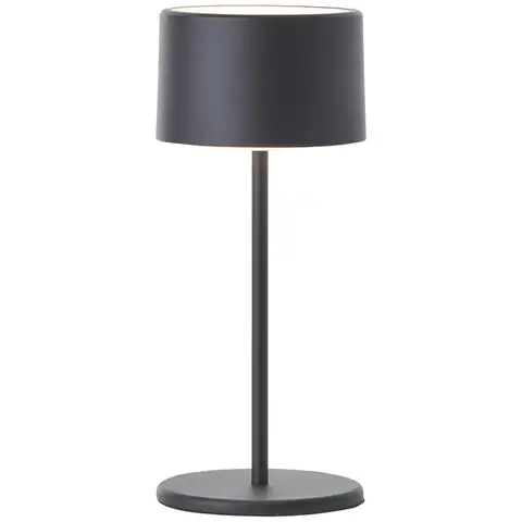 Brilliant Led Tafellamp Batterij, 210 Lm Touchdimmer, 3000K, 21 Cm, Metaal, Zwart