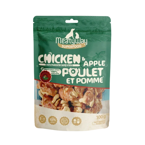 MeatyWay Chicken and Apple 100g