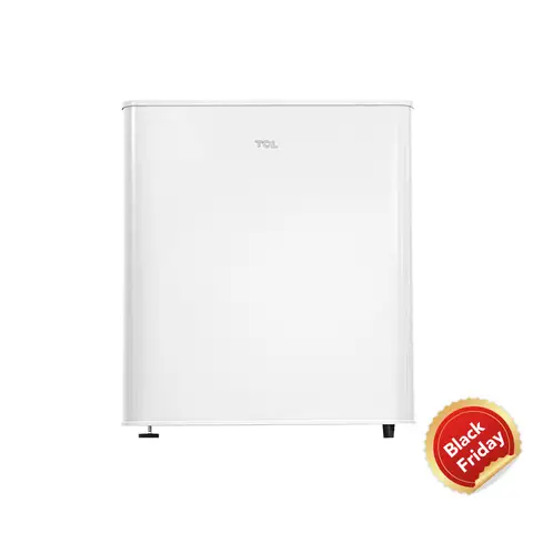 TCL Mini-Kühlschrank 45L, Tischkühlschrank, Kompakt Kühlung für Wein & Bier, verstellbare Füße [Energieeffizienzklasse E] RF60DWE0