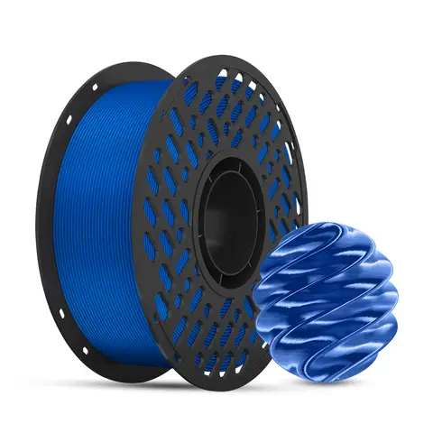CAILAB PLA Silk 3D Printer Filament, Single Color - Blue