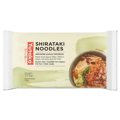 Yutaka Japanese-Style White Shirataki Noodles 375g (170g Drained)