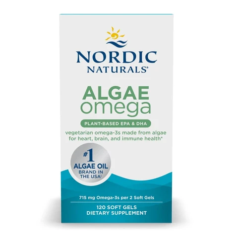 Nordic Naturals Algae Omega-3 Heart & Brain Support Vegan 715mg Softgels - 60 Softgels