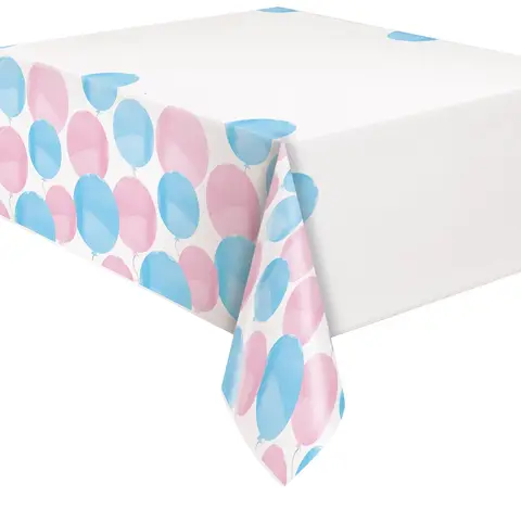 Unique Party Plastic Table Cover, Gender Reveal, 1.37 x 2.13m