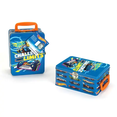 Theo Klein Hot Wheels Car Metal Storage Case