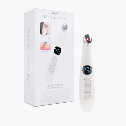 STYLPRO Beauty Eye Wand – Heated Eye Massager with 3 Modes for Puffiness, Fine Lines & Redness Reduction, EW01A