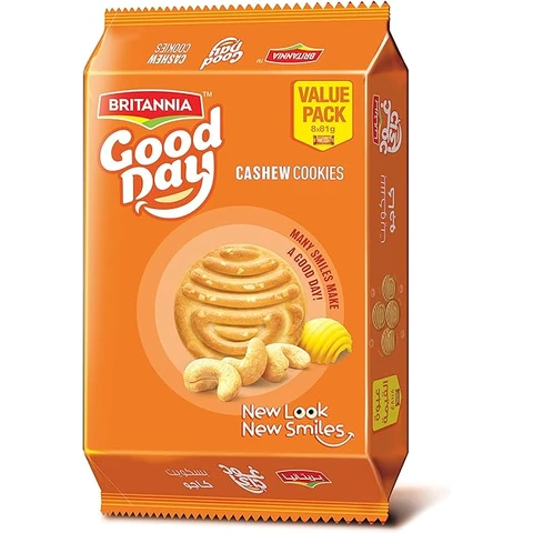 Britannia Good Day Cashew Cookies 648g (8x81g)