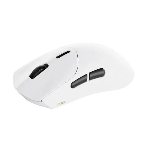 RAPOO VT7 MAX Wireless Gaming Mouse， True 8K Wireless Polling Rate， 53g Lightweight， Up to 750 Hr Battery， Nordic nRF54L15 MCU， 120-Million Optical Switch， 10 Programmable Buttons， Macro Enabled - White