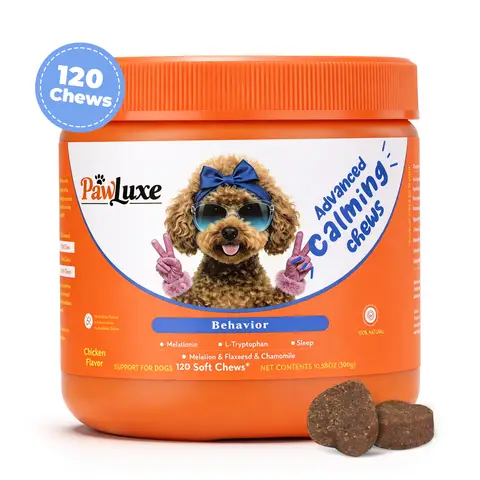 PawLuxe Dog Calming Treats Chicken Flavor, 2.5g*120 Count