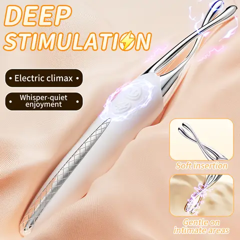 AAV Women's Clitoral Stimulation Toy, 10 Frequency Vibration Modes + Electric Shock Pleasure Function, Portable and Concealable Toy, Magnetic Charging Included, Suitable for Anus Stimulation and Clitoral/Perineal Nipple Adult Toy