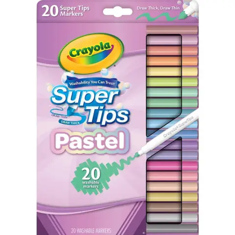 Crayola 20 Supertips Pastel Edition Pen Set