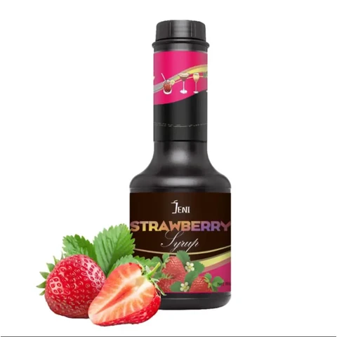 JENI Limonadesiroop Aardbei - 456 ml/600 g