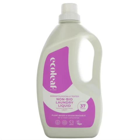 ECOLEAF BY SUMA - Laundry Liquid-Bamboo & Lotus - Non Bio - 37 washes - 1.5L