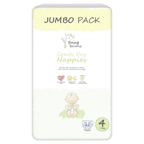 Snugbums Nappies Size 4 82 Pack