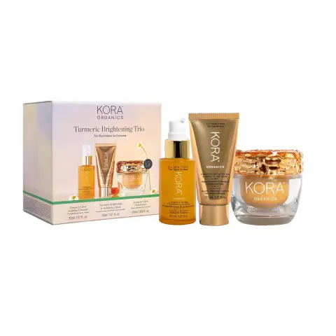 KORA Organics Turmeric Brightening Trio Gift Box