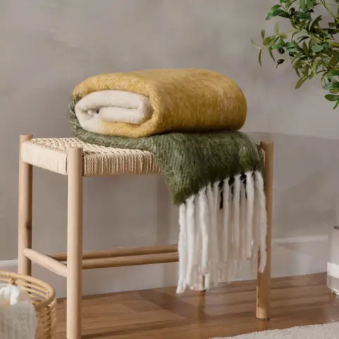 Yard Throw Rawton Ombre Natural/Moss 130x180cm