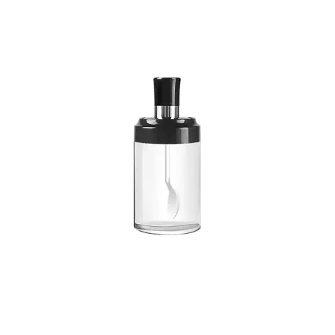 BJ Gewürzbox Gewürzflaschen-Set Salzdose mit Löffel Gewürzdose Gewürzbox Küchengewürzflasche 250ml 4 Stück