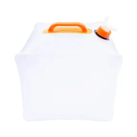 Milestone Camping Water Carrier with Tap Collapsible Clear 15L