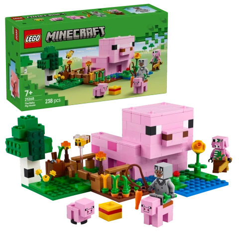 LEGO Minecraft 21268 The Baby Pig House Set