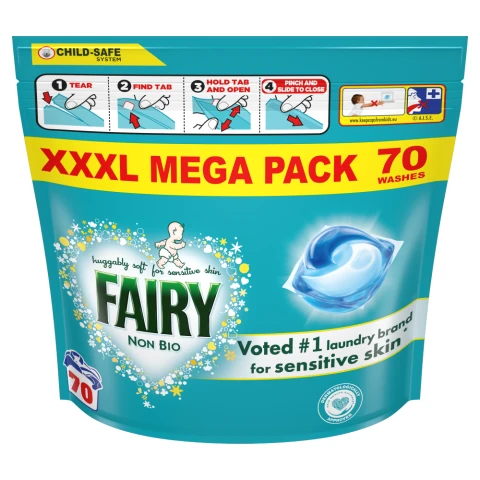 Fairy Non Bio PODS, For Sensitive Skin, 70 Washes
