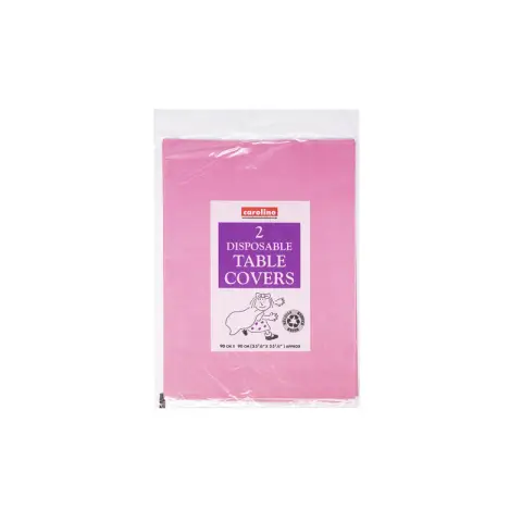 90cm Square Paper Tablecover Hot Pink