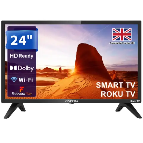 Vispera 24" LED HD Ready Smart Roku TV-Rx24T1(Freeview HD)
