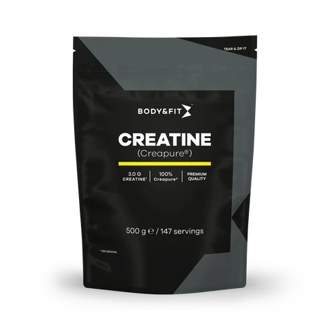 Body&Fit Creatine - Creapure® (beste creatine wereldwijd) Natuurlijk (Smaakloos) 500 gram (147 shakings)