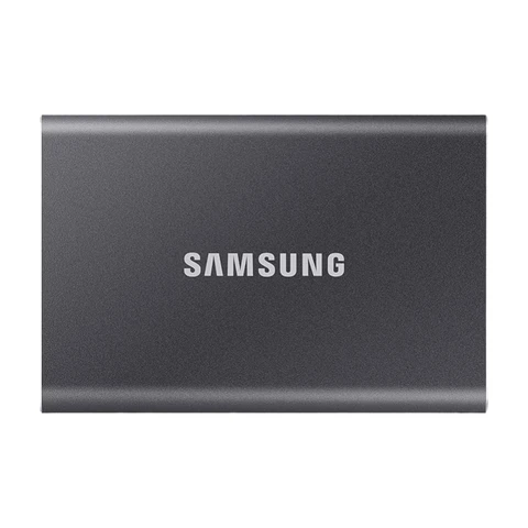 Samsung Tragbare SSD - T7 2 TB USB Typ-C 3.2 Gen 2 in Titan-Grau