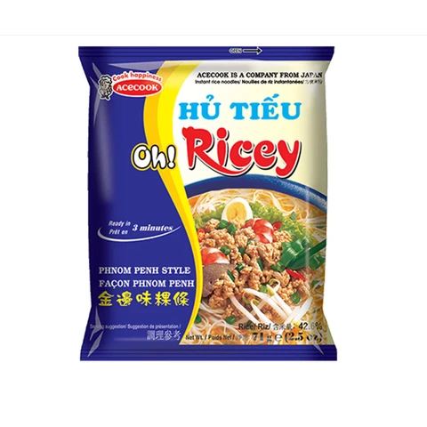 OH! RICEY Instant Pho Noodles Phnom Penh Flavour 71g