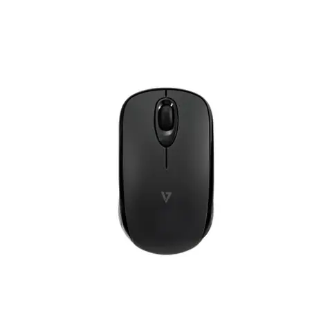 V7 MW150BT Compact Bluetooth 5.2 Mouse with 24-Month Battery Life, Ambidextrous Design, 1000 DPI Optical Sensor, and Included AAA Batteries