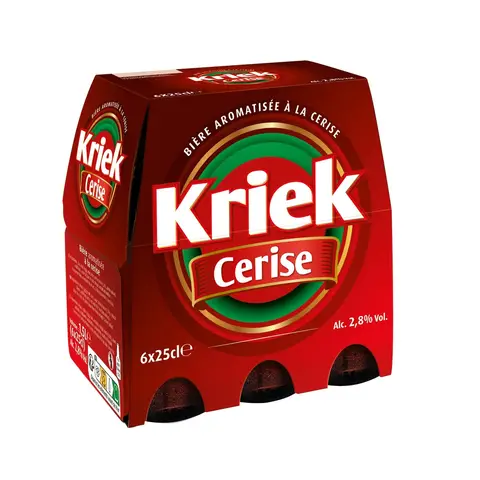 SAINT OMER Bière aromatisée Cerise Kriek 2,8 % - 6 x 25 cl