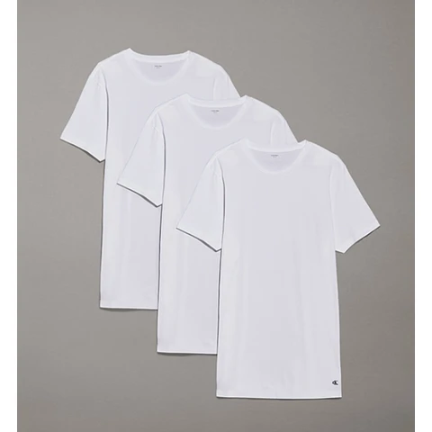 Calvin Klein 3 Pack Crewneck T-Shirt - Cotton Classics - Wit M