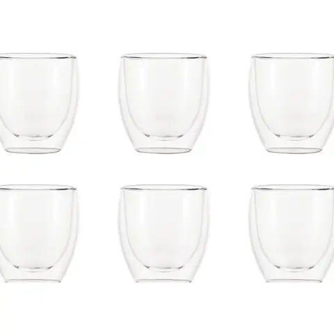BODUM PAVINA Set mit 6 doppelwandigen Thermo-Gläsern 250 ml