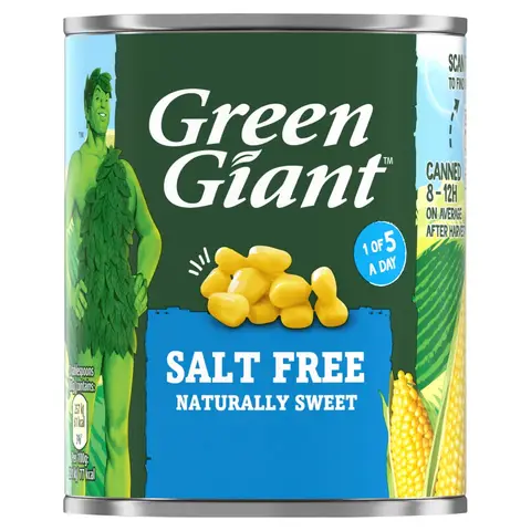Green Giant Sweetcorn No Added Salt or Sugar 198g