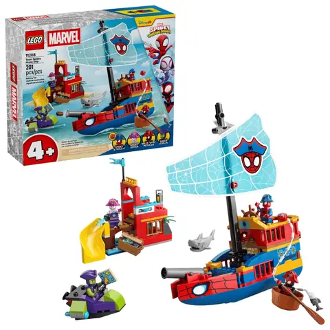 LEGO Marvel Spidey & His Amazing Friends 11208 Team Spidey Pirate Ship