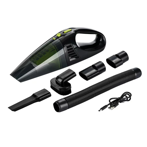 ATSHARK Wireless Handheld Vacuum Cleaner 4000Pa Car Vacuum Cleaner Rechargeable Lightweight Design Suitable for Home, Car, Carpet, Stairs, and Pet Hair Cleaning A-016, Black