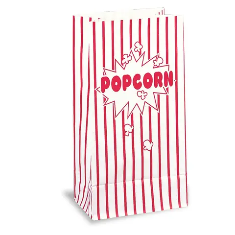 Unique Party Paper Popcorn Bags, 10 Pack