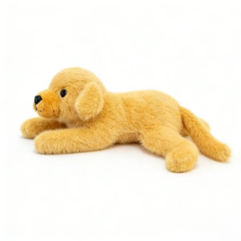 24.Se Jouets - Peluches - SD-2463 - Chien mignon allongé Golden Retriever - 22 cm - 20