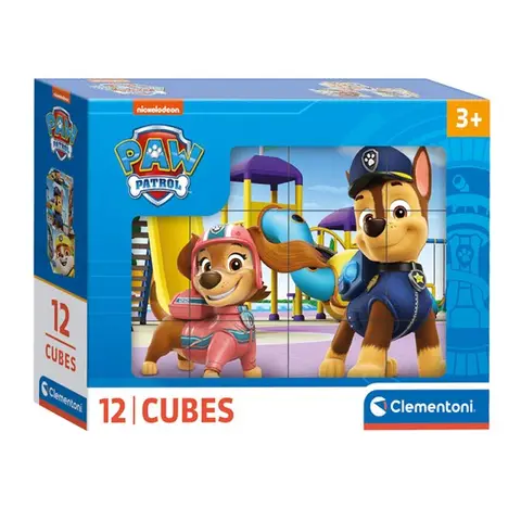 Clementoni Paw Patrol blokpuzzel - 12 stuks, tekenfilm