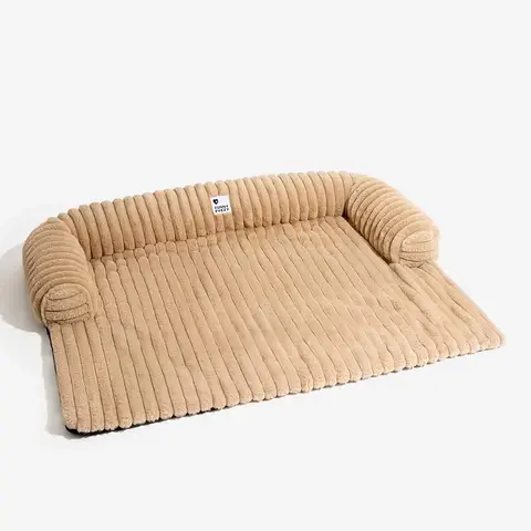FUNNYFUZZY Coussin de canapé pour chien beige - Taille M