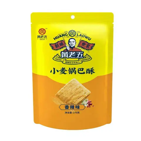 Huanglaowu Wheat Crisp Snack Spicy Flavor 170g